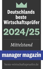 Zertifikat: Manager Magazin / Deutschlands beste Wirtschaftsprüfer 2024/25